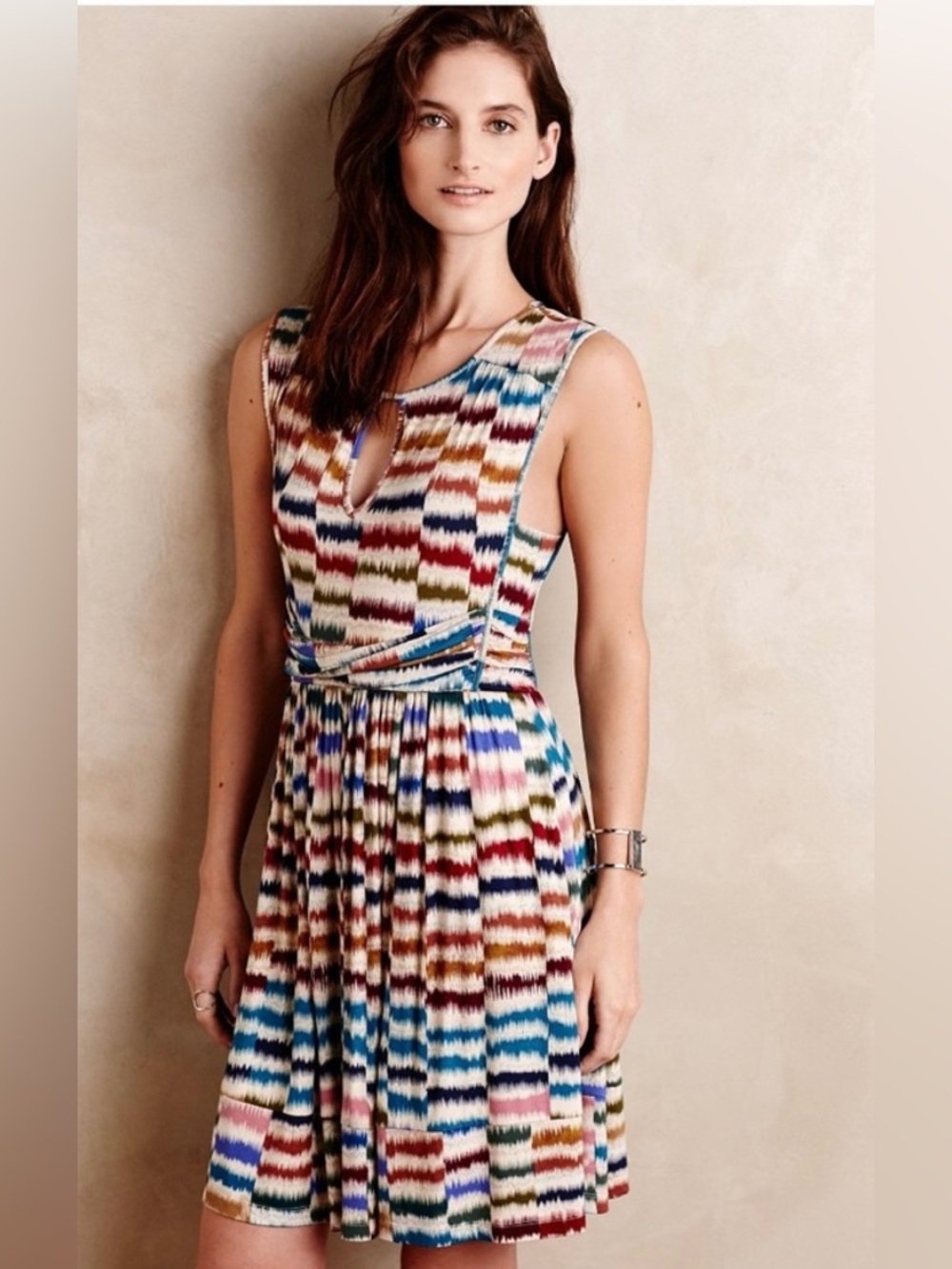 🎠 NWOT Maeve Multicolor Aztec Keyhole Sleeveless Dress 🎠